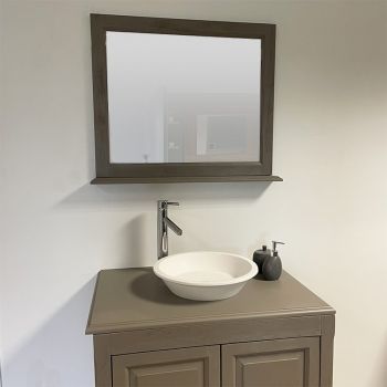 Miroir gris 84cm - Boho