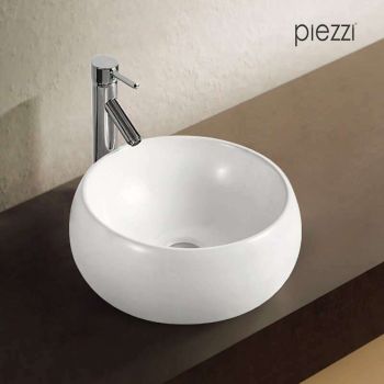 Vasque ronde en céramique blanche - Mood de chez Piezzi
