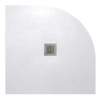 Receveur Strato Quart de cercle 90 cm blanc