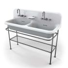 Vasque en céramique émaillée 120 cm True Colors - Gris