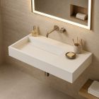 Vasque 90 cm suspendue ou à poser, en Solid surface - Fabiola II