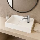 Vasque suspendu 35 cm avec percement à droite - Manita D