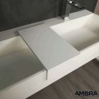 Tablette à poser pour vasque en solid surface