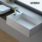 Ambra - Vasque 50 cm en Solid surface à poser ou à suspendre