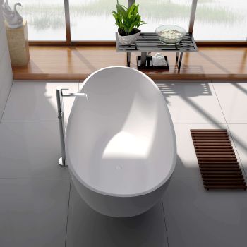 Baignoire ilot 185 cm en Solid surface - Sensaé
