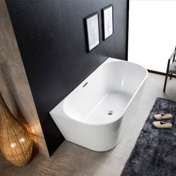 Baignoire semi-îlot Théa 150 cm