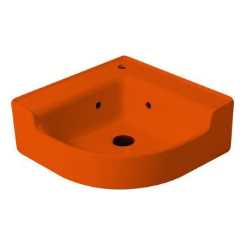 Lavabo d’angle rétro en céramique 50 cm – Industrialis