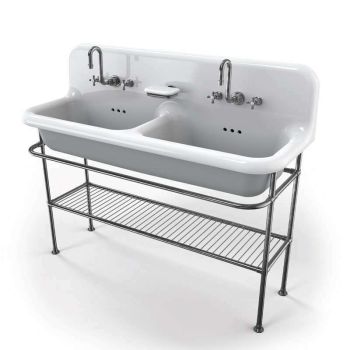 Vasque en céramique émaillée 120 cm True Colors - Gris