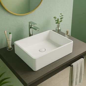 Vasque rectangulaire 60 cm en Solid surface - Opio