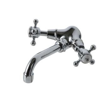 Robinet monotrou chromé poignée forme croix