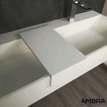 Tablette à poser pour vasque en solid surface