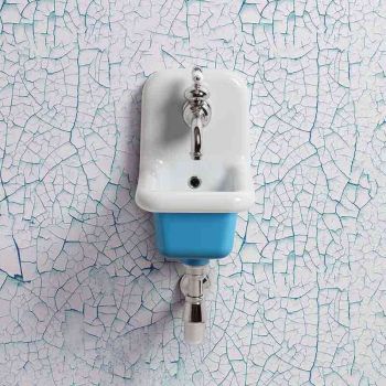 Lavabo école céramique 26 cm - Bleu