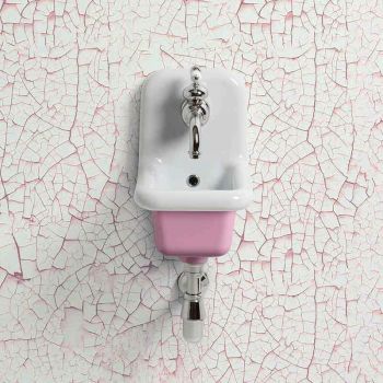 Lavabo école céramique 26 cm - Rose
