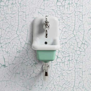 Lavabo école céramique 26 cm - Vert d'Eau