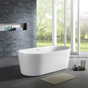 Baignoire ilot ovale en acrylique 150 cm - Tosca