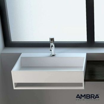 Vasque à suspendre 60 cm, en Solid surface - Célia